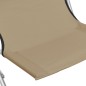 vidaXL Klappbare Strandstühle 2 Stk. Taupe Stoff vidaXL Klappbare Strandstühle 2 Stk. Taupe Stoff