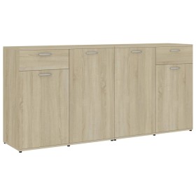 vidaXL Sideboard Sonoma-Eiche 160x36x75 cm Holzwerkstoff