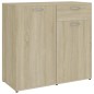 vidaXL Sideboard Sonoma-Eiche 160x36x75 cm Holzwerkstoff vidaXL Sideboard Sonoma-Eiche 160x36x75 cm Holzwerkstoff