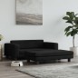 vidaXL Hundebett mit Verlängerung Schwarz 100x50x30 cm Samt vidaXL Hundebett mit Verlängerung Schwarz 100x50x30 cm Samt