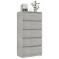 vidaXL Sideboard mit Schubladen Betongrau 60x35x121 cm Holzwerkstoff vidaXL Sideboard mit Schubladen Betongrau 60x35x121 cm Holzwerkstoff