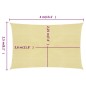 vidaXL Sonnensegel 160 g/m² Beige 2,5x4 m HDPE vidaXL Sonnensegel 160 g/m² Beige 2,5x4 m HDPE