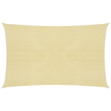 vidaXL Sonnensegel 160 g/m² Beige 2,5x5 m HDPE