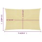 vidaXL Sonnensegel 160 g/m² Beige 2,5x5 m HDPE vidaXL Sonnensegel 160 g/m² Beige 2,5x5 m HDPE