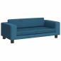 vidaXL Hundebett mit Verlängerung Blau 100x50x30 cm Samt vidaXL Hundebett mit Verlängerung Blau 100x50x30 cm Samt