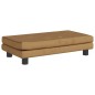 vidaXL Kindersofa mit Hocker Braun 100x50x30 cm Samt vidaXL Kindersofa mit Hocker Braun 100x50x30 cm Samt