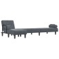 vidaXL Schlafsofa in L-Form Dunkelgrau 260x140x70 cm Samt vidaXL Schlafsofa in L-Form Dunkelgrau 260x140x70 cm Samt