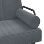 vidaXL Schlafsofa in L-Form Dunkelgrau 260x140x70 cm Samt vidaXL Schlafsofa in L-Form Dunkelgrau 260x140x70 cm Samt