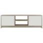 vidaXL TV-Schrank Weiß Sonoma-Eiche 120x30x37,5 cm Holzwerkstoff vidaXL TV-Schrank Weiß Sonoma-Eiche 120x30x37,5 cm Holzwerkstoff
