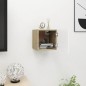 vidaXL TV-Wandschrank Weiß Sonoma-Eiche 30,5x30x30 cm vidaXL TV-Wandschrank Weiß Sonoma-Eiche 30,5x30x30 cm