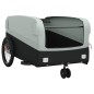 vidaXL Fahrradanhänger Schwarz und Grau 45 kg Eisen vidaXL Fahrradanhänger Schwarz und Grau 45 kg Eisen