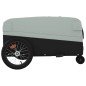 vidaXL Fahrradanhänger Schwarz und Grau 45 kg Eisen vidaXL Fahrradanhänger Schwarz und Grau 45 kg Eisen