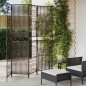 vidaXL Paravent 4-tlg. Braun Poly Rattan vidaXL Paravent 4-tlg. Braun Poly Rattan