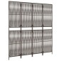 vidaXL Paravent 4-tlg. Braun Poly Rattan vidaXL Paravent 4-tlg. Braun Poly Rattan