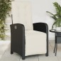 vidaXL Gartensessel mit Fußteil Verstellbar Schwarz Poly Rattan vidaXL Gartensessel mit Fußteil Verstellbar Schwarz Poly Rattan