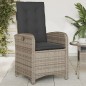 vidaXL Gartensessel mit Kissen 2 Stk. Verstellbar Grau Poly Rattan vidaXL Gartensessel mit Kissen 2 Stk. Verstellbar Grau Poly Rattan
