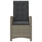 vidaXL Gartensessel mit Kissen 2 Stk. Verstellbar Grau Poly Rattan vidaXL Gartensessel mit Kissen 2 Stk. Verstellbar Grau Poly Rattan