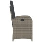 vidaXL Gartensessel mit Kissen 2 Stk. Verstellbar Grau Poly Rattan vidaXL Gartensessel mit Kissen 2 Stk. Verstellbar Grau Poly Rattan