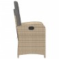 vidaXL Gartensessel mit Kissen Verstellbar Beigemischung Poly Rattan vidaXL Gartensessel mit Kissen Verstellbar Beigemischung Poly Rattan