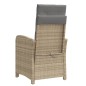 vidaXL Gartensessel Kissen 2Stk. Verstellbar Beigemischung Poly Rattan vidaXL Gartensessel Kissen 2Stk. Verstellbar Beigemischung Poly Rattan