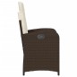 vidaXL 3-tlg. Bistro-Set mit Kissen Braun Poly Rattan vidaXL 3-tlg. Bistro-Set mit Kissen Braun Poly Rattan