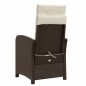 vidaXL 3-tlg. Bistro-Set mit Kissen Braun Poly Rattan vidaXL 3-tlg. Bistro-Set mit Kissen Braun Poly Rattan