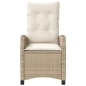 vidaXL 3-tlg. Bistro-Set mit Kissen Beige Poly Rattan vidaXL 3-tlg. Bistro-Set mit Kissen Beige Poly Rattan
