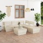 vidaXL 6-tlg. Garten-Paletten-Lounge-Set Imprägniertes Fichtenholz vidaXL 6-tlg. Garten-Paletten-Lounge-Set Imprägniertes Fichtenholz