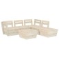 vidaXL 6-tlg. Garten-Paletten-Lounge-Set Imprägniertes Fichtenholz vidaXL 6-tlg. Garten-Paletten-Lounge-Set Imprägniertes Fichtenholz