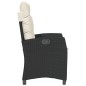 vidaXL Gartensessel mit Kissen 2 Stk. Verstellbar Schwarz Poly Rattan vidaXL Gartensessel mit Kissen 2 Stk. Verstellbar Schwarz Poly Rattan
