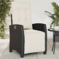 vidaXL Gartensessel mit Fußteil 2 Stk. Verstellbar Schwarz Poly Rattan vidaXL Gartensessel mit Fußteil 2 Stk. Verstellbar Schwarz Poly Rattan