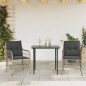 vidaXL 3-tlg. Bistro-Set mit Kissen Hellgrau Poly Rattan vidaXL 3-tlg. Bistro-Set mit Kissen Hellgrau Poly Rattan