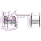 vidaXL 3-tlg. Bistro-Set mit Kissen Beige Poly Rattan vidaXL 3-tlg. Bistro-Set mit Kissen Beige Poly Rattan