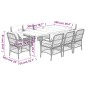 vidaXL 9-tlg. Garten-Essgruppe mit Kissen Beige Poly Rattan vidaXL 9-tlg. Garten-Essgruppe mit Kissen Beige Poly Rattan