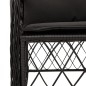 vidaXL 5-tlg. Garten-Essgruppe mit Kissen Schwarz Poly Rattan vidaXL 5-tlg. Garten-Essgruppe mit Kissen Schwarz Poly Rattan