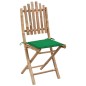 Klappbare Gartenstühle 2 Stk. mit Kissen Bambus Klappbare Gartenstühle 2 Stk. mit Kissen Bambus