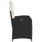 vidaXL Gartensessel mit Fußteil 2 Stk. Verstellbar Schwarz Poly Rattan vidaXL Gartensessel mit Fußteil 2 Stk. Verstellbar Schwarz Poly Rattan