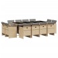 vidaXL 13-tlg. Garten-Essgruppe mit Kissen Beigemischung Poly Rattan vidaXL 13-tlg. Garten-Essgruppe mit Kissen Beigemischung Poly Rattan
