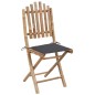 Klappbare Gartenstühle 2 Stk. mit Kissen Bambus Klappbare Gartenstühle 2 Stk. mit Kissen Bambus