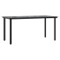vidaXL 7-tlg. Garten-Essgruppe mit Kissen Schwarz Poly Rattan vidaXL 7-tlg. Garten-Essgruppe mit Kissen Schwarz Poly Rattan