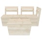 3-tlg. Garten-Paletten-Lounge-Set Imprägniertes Fichtenholz 3-tlg. Garten-Paletten-Lounge-Set Imprägniertes Fichtenholz