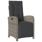 vidaXL 5-tlg. Garten-Essgruppe mit Kissen Grau Poly Rattan vidaXL 5-tlg. Garten-Essgruppe mit Kissen Grau Poly Rattan