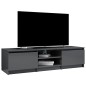 vidaXL TV-Schrank Hochglanz-Grau 140x40x35,5 cm Holzwerkstoff vidaXL TV-Schrank Hochglanz-Grau 140x40x35,5 cm Holzwerkstoff