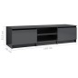 vidaXL TV-Schrank Hochglanz-Grau 140x40x35,5 cm Holzwerkstoff vidaXL TV-Schrank Hochglanz-Grau 140x40x35,5 cm Holzwerkstoff