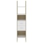 vidaXL Bücherregal Weiß Sonoma-Eiche 40x35x180 cm Holzwerkstoff vidaXL Bücherregal Weiß Sonoma-Eiche 40x35x180 cm Holzwerkstoff