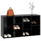 vidaXL Schuhbank Hochglanz-Schwarz 103x30x54,5 cm Holzwerkstoff vidaXL Schuhbank Hochglanz-Schwarz 103x30x54,5 cm Holzwerkstoff