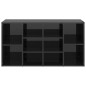 vidaXL Schuhbank Hochglanz-Schwarz 103x30x54,5 cm Holzwerkstoff vidaXL Schuhbank Hochglanz-Schwarz 103x30x54,5 cm Holzwerkstoff