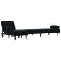 vidaXL Schlafsofa in L-Form Schwarz 260x140x70 cm Samt vidaXL Schlafsofa in L-Form Schwarz 260x140x70 cm Samt