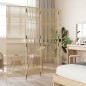 vidaXL Paravent 4-tlg. Beige Poly Rattan vidaXL Paravent 4-tlg. Beige Poly Rattan
