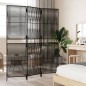 vidaXL Paravent 3-tlg. Schwarz Poly Rattan vidaXL Paravent 3-tlg. Schwarz Poly Rattan